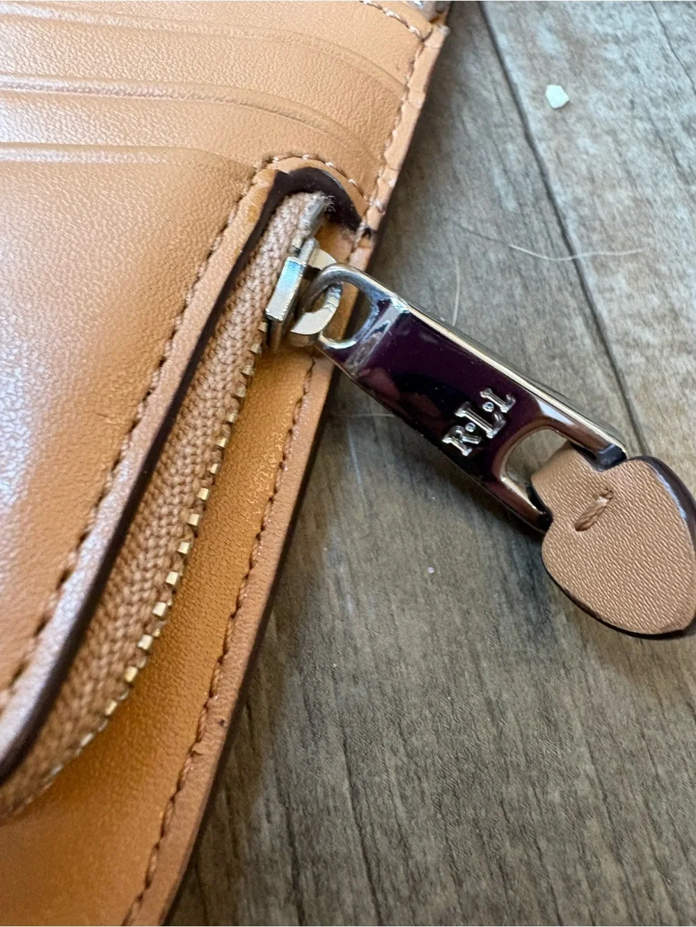 Lauren Ralph Lauren Two-Tone Brown and Tan Continental Wallet